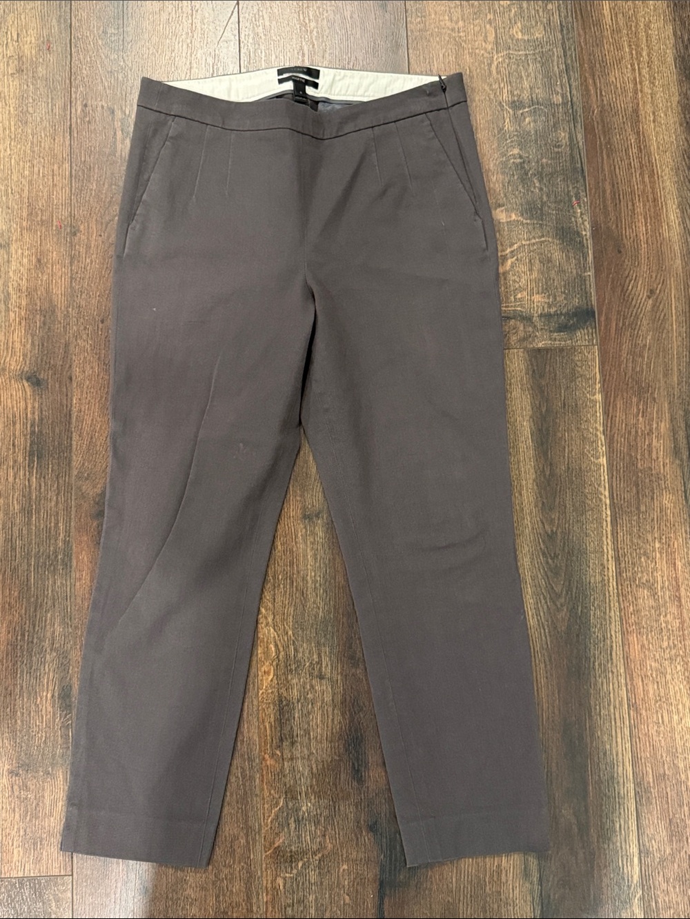 J. Crew Women's Straight Leg Dress Pants in Dark Gray martie size 6